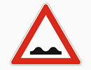 Taktisches Zeichen Unebene Fahrbahn