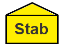 Taktisches Zeichen Gebäude, Stab