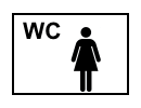 Taktisches Zeichen Toilette, Frauen
