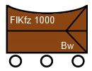 Taktisches Zeichen FlKfz 1000