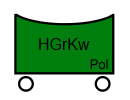 Taktisches Zeichen Halbgruppenkraftwagen