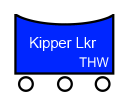 Taktisches Zeichen Kipper Ladekran
