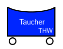 Taktisches Zeichen Taucher-Fahrzeug